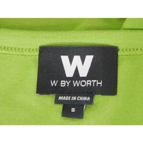 W By Worth Tank Top Shell Womens Small Sleeveless Blouse Shirt Green New - Picture 5 of 8